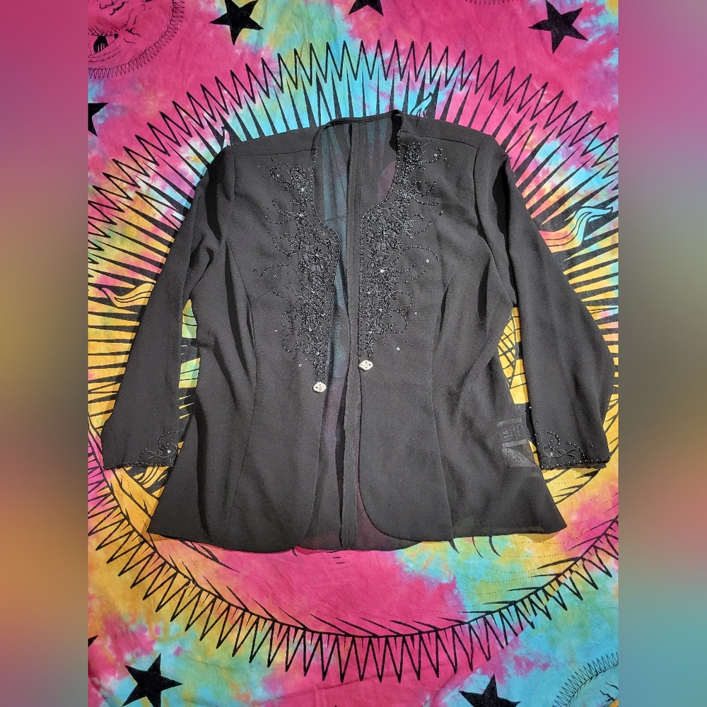 R & M RICHARDS petite - Embroidered Blazer - Picture 4 of 12